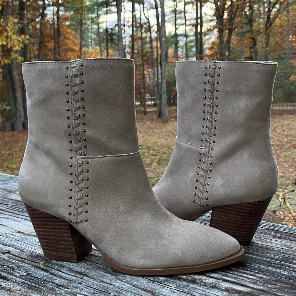 Lucky Brand Rupis Suede Leather Boots NWT